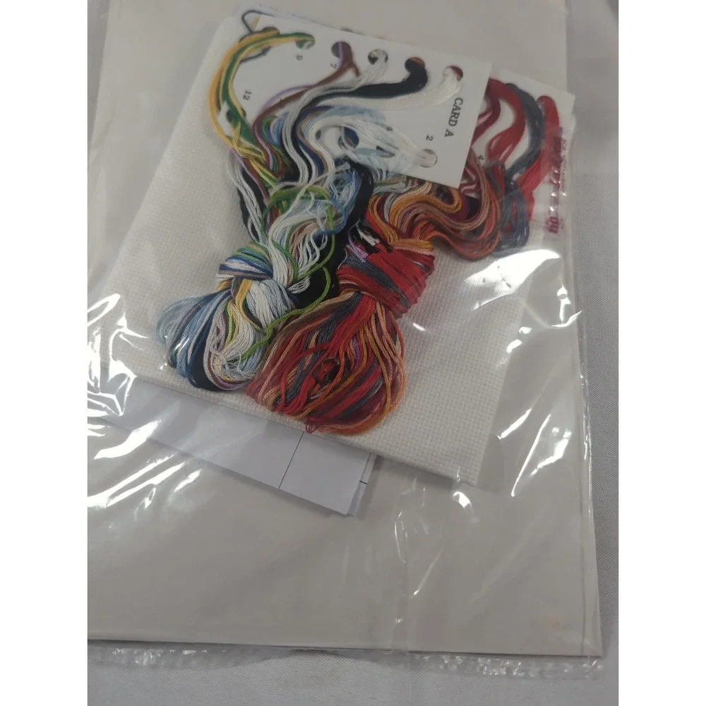 Janlynn Cross Stitch Christmas Stocking  SANTA & ANIMALs Complete Kit Unopened